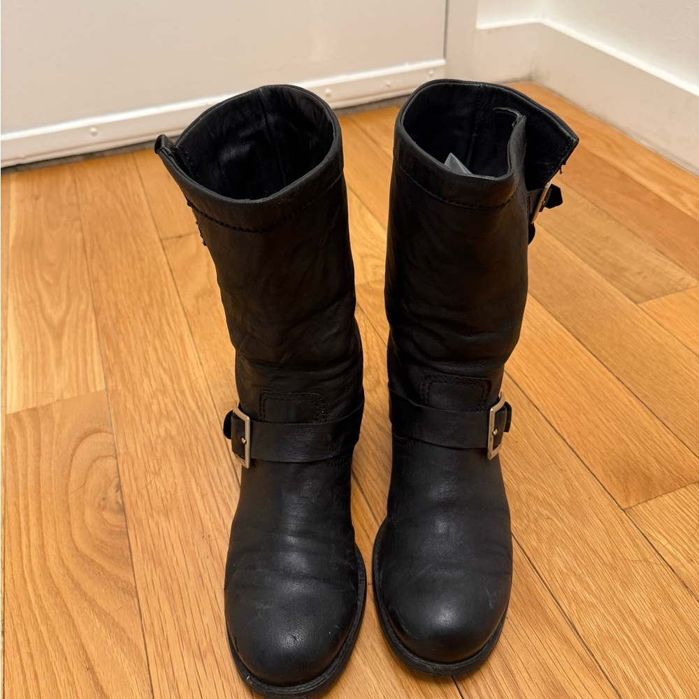 Jimmy Choo - Black Leather Women's Boots size 36.5